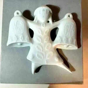 Haviland Limoges FRANCE Dancing Bells 1973 Christmas Ornament with‎ Box Vintage